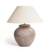 Large Greige Sun Table Lamp